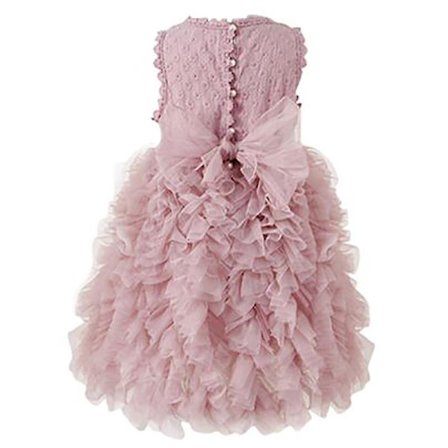 Børnepige Broderet Brudepige Prinsesse Tutu Kjole Bryllupsfest Galla Kjole