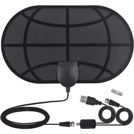 Mini Digital TV-antenn 50 miles räckvidd Signalförstärkare F-TV Kompatibel HDTV inomhus 4K DVB-T2 ATSC-antenn