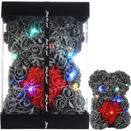 Rosbjörn Kvinnor Presenter Till Födelsedagspresenter Till Mamma Present Flickvän Presenter Till Henne Grå