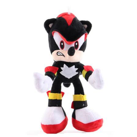 Sonic Anime Figur Plysj Doll Toy svart -1 black