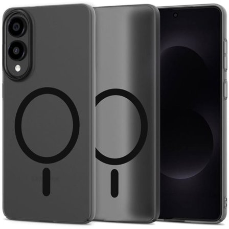 Tech-Protect MagSlim MagSafe-fodral för Samsung Galaxy S25 Edge - matt svart