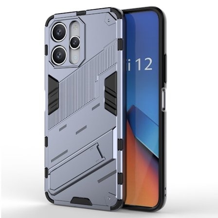 SKALO Xiaomi Redmi 12 4G/5G Hybrid BIBERCAS Cover - Mørkeblå