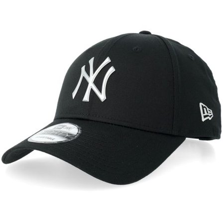 New Era - MLB Svart adjustable Keps - New York Yankees Metallic 9FORTY Black Adjustable @ Hatstore