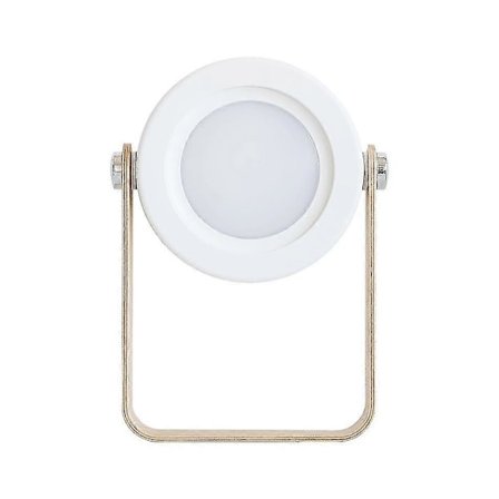 LED Portabel Bordslampa, 1200Mah Uppladdningsbart Batteri Lampa Med 1 USB-Port - Vit