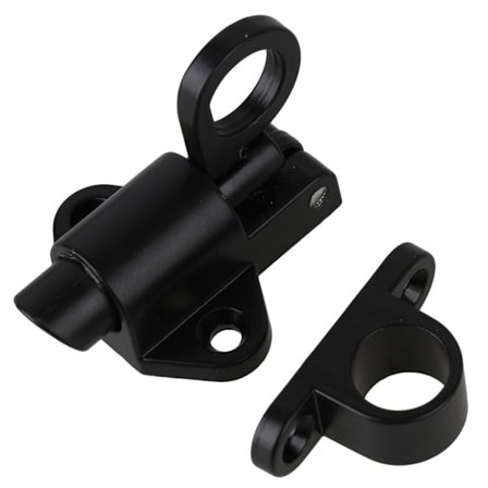 Självstängande låsregel i aluminium, automatisk fönsterlås med fjäderbelastning, svart