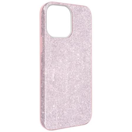 iPhone 13 Pro Glitter Avtagbart halvstyvt silikonfodral Rosa Rosa