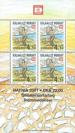 Grønland 2000 - AFA 365a - Miniark - Postfrisk