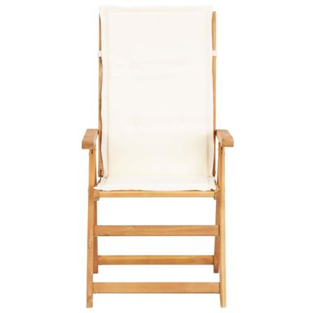 Vidaxl Ställbara Trädgårdsstolar 2 St Brun Massivt Akaciaträ Brun