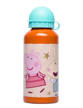 Euromic | Peppa Pig, Aluminium Vandflaske | 400 ml