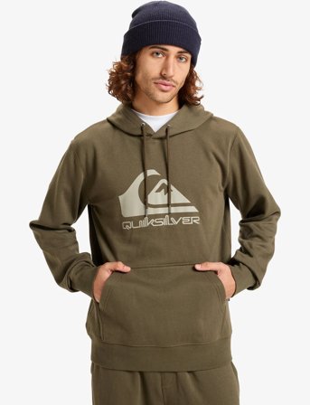 Quiksilver Comp Logo Hoodie - Khaki green - XL