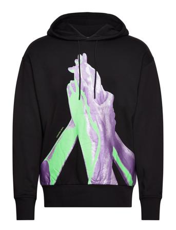 Hyper Real Photoprint Hoodie Hettegenser Genser Svart Calvin Klein Jeans*Betinget Tilbud