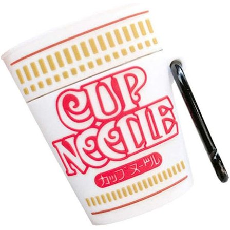 Laddningsfodral Kompatibelt med Airpods 1/2, Söt Nudelbox Kreativ Instant