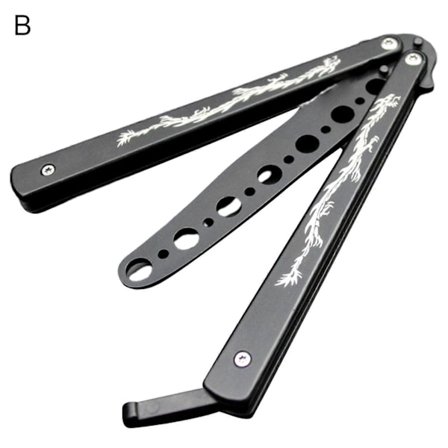 Robust Butterfly Legekam Dragemønster Ikke Let at Knække Lærings Simulationsværktøjer Holdbar Butterfly Træningskniv til Øvelse Mengxi