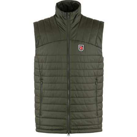 Fjällräven Herr's Expedition X-Lätt Vest in Deep Forest | Size: XL, Polyester