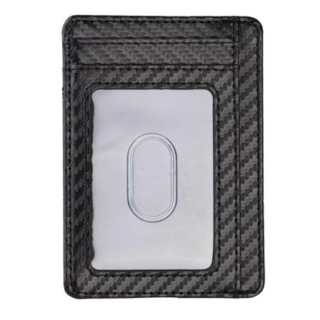 Slank minimalistisk lommebok med RFID-blokkering av kredittkortholdere Black 3