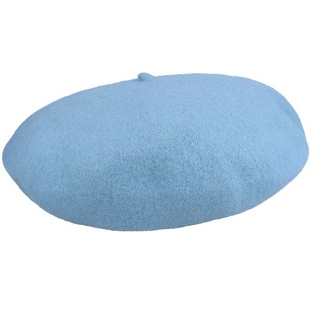 Jaxon & James - Blå beret Hatt - Wool Fashion Light Blue Beret @ Hatstore