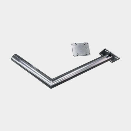 Supporto da tavolo, acciaio inossidabile, Ø60 mm, 555 mm, rimovibile