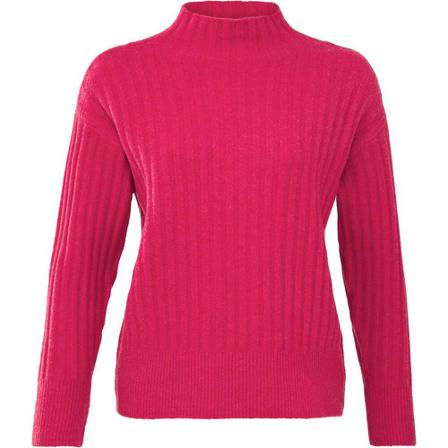 Yaya, Ribbed turtleneck sweater rethink pink Roze, Dames, Maat:L