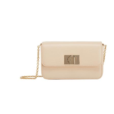 Furla, Cross Body Bags Beige, Dames, Maat:ONE Size,leer,Bedrukt