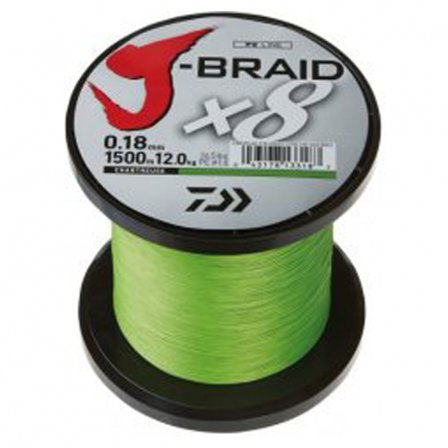 Daiwa J-Braid X8 79LB 0.35mm-1500M Chartreuse