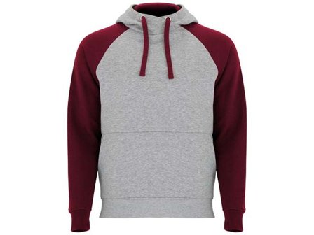 Hoodie Badet Unisex grå/vinröd 3XL - Lyreco - Yrkeskläder - Tröjor och Sweatshirts - Hoodies