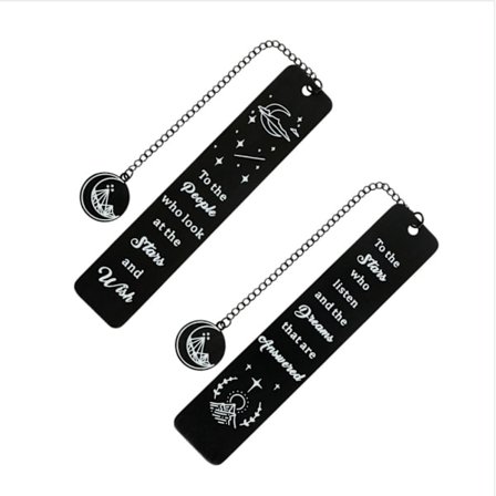 Elegant bogmærke i rustfrit stål Model 3