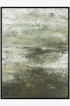 Malerifabrikken - Design Målning / For Life / 90x120 Cm / Svart ram - Grön - Tavlor - 90X120 - Från Homeroom