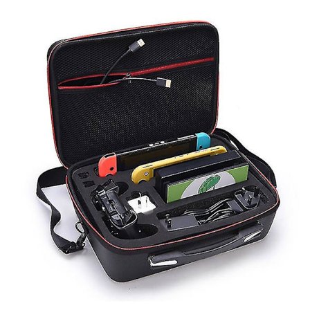 Ny bärbar väska för Nintendo Switch Lite med axelrem, vattentät