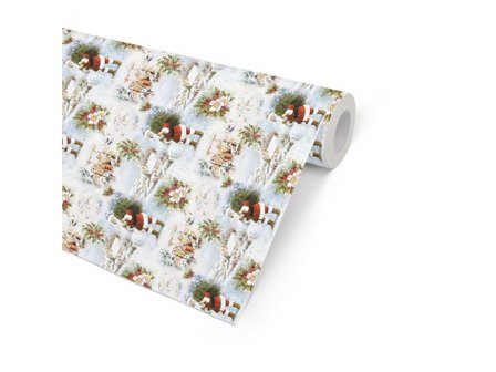 HEDLUNDS OF SWEDEN Julpapper 57cmx154m White Christmas - Lyreco - Emballage och lagerutrustning - Presentinslagning - Presentpapper och Julpapper