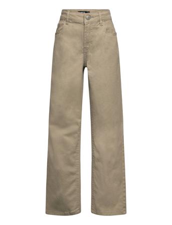 Nlmtazzan Twi Dad Straight Pant Jeans Wide Leg Jeans Beige LMTD