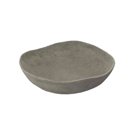 Dekorativ mintgrøn aluminiumsskål, 36x36x12 cm