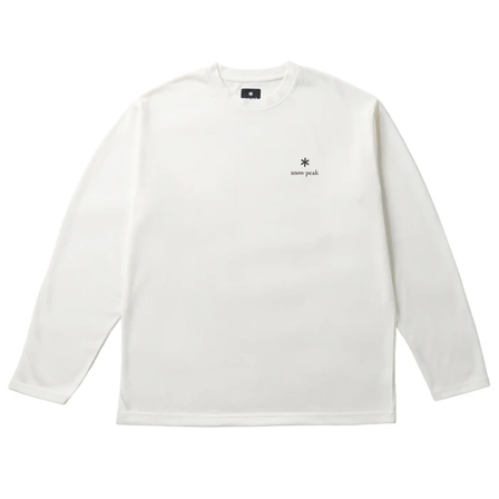 Snow Peak Nsd Logo L/S T-Shirt Off White