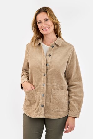 BRANDTEX - Let Jakke - Champagne - Fløjl