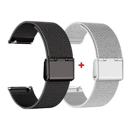 22mm 20mm Metallinen Kellonranneke Garmin Vivoactive 3 4 5 Forerunner 245 645 158 55 165 745 965 255 256 Ranneke Venu 3 2 SQ2Music K-Musta-Hopea