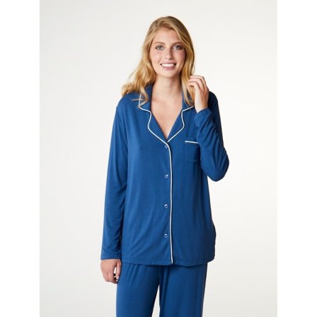 CCDK COPENHAGEN Joy Bamboo Pajamas Shirt Sovkläder Dam Blå XS