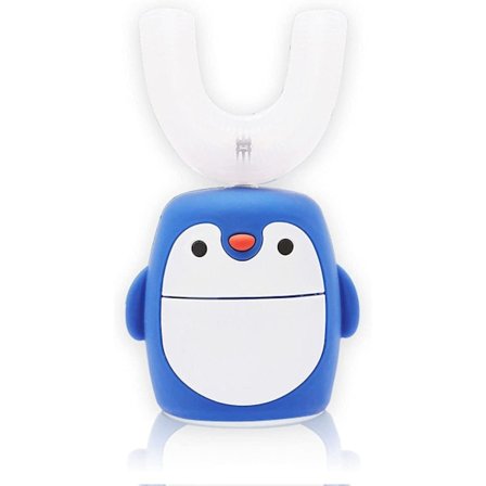 Elektrisk tandbørste til børn U-formet tegneserie 5 rengøringstilstande Trådløs opladning IPX7 vandtæt