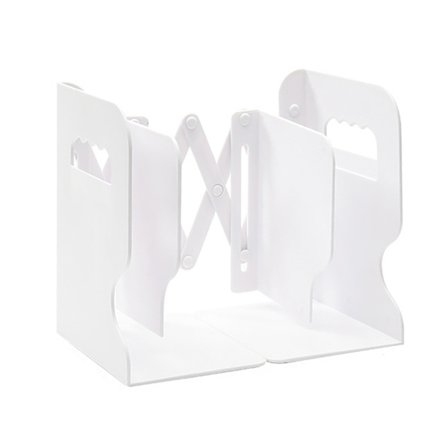 Foldbare ABS Bogstøtter Simpel Stil Boligindretning Hvide Bøger Støtte Stand