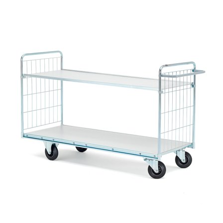Etagenwagen CARRIER mit 2 Böden, 1600 x 600 mm, verzinkt
