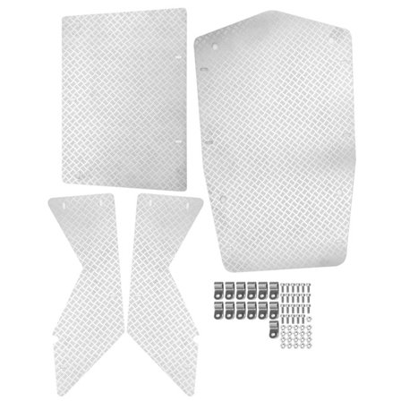 RC rustfritt stål panserpanel takpanel oppgraderingstilbehør passer til Axial Wraith 90018