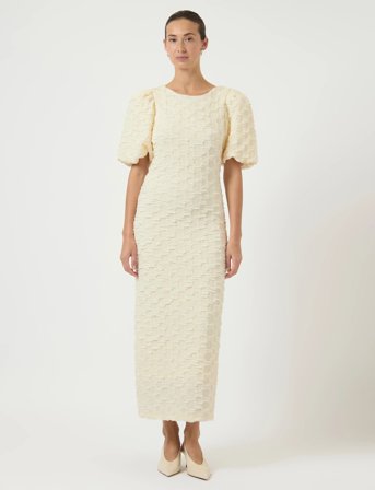 YAS Yasmiamaja 2/4 Long Dress - Celeb - Cream - 36