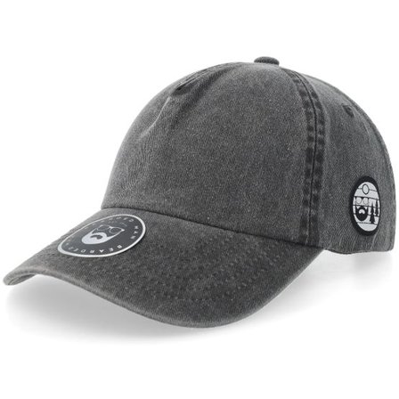 Bearded Man - Svart unconstructed Keps - Bm Sunset Lumber Wheel Black A-frame Dad Cap @ Hatstore