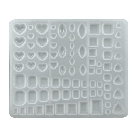 Hjärta Fyrkant Form Silikonform Kristall Diamant Resin Form Smyckestillverkning Epoxigjutform Isbitar Form DIY Hantverk