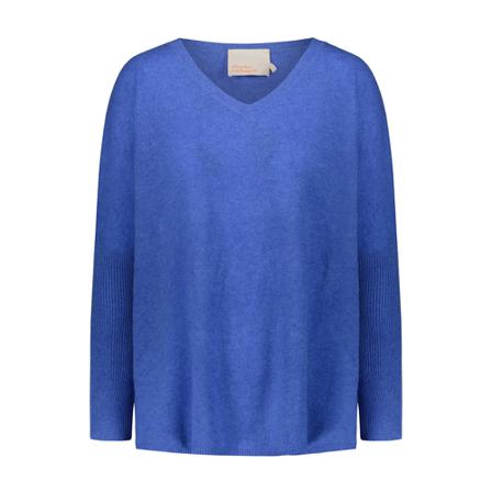 Absolut Cashmere, V-neck Knitwear Blauw, Dames, Maat:M
