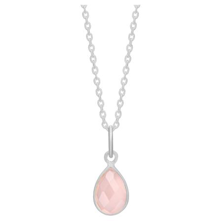 Frk. Lisberg Sophie necklace rosa silver , Roze , Dames , Maat: S Kettingen