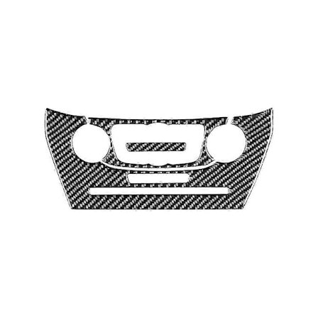 Kolfiber lämplig för Journey 2011-2017 Center Luftkonditionering Kontroll Justering Trim Ram Panel Skydd A OGX