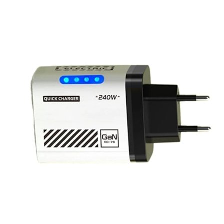 [LLC] Xiaomi 240W Pikalaturi Multiport-laturi 2usb+3 Type C 240W Valolla Puhelin Gan Latauspää Iphone 16 15pro -adapterille