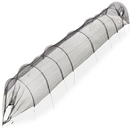 Plantetunnel Net, 5 m, grøntsagsnet mod skadedyr og insekter, finmasket, beddækning buer, sort