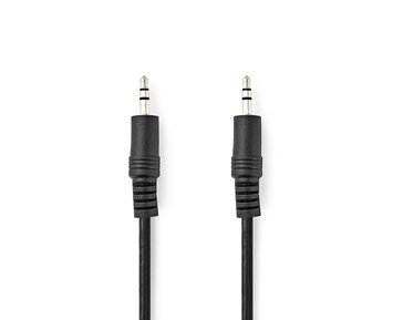 Nedis-3.5mm Hane - 3.5mm Hane - 1m-Lydkabel 3,5 mm hann – 3,5 mm hann-Audio Accessories And Cables-AUX-kabler