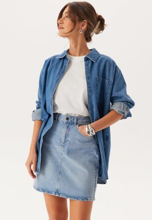 Object Collectors Item-Objellen Hw Short Denim Skirt-XS