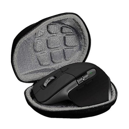 Kova suojakotelo Logitech Mx Master 3 / 3s Advanced langattomalle hiirelle, matkakäyttöön, kannettava hiirilaukku, kova kuori, lisätarvikkeet [DB]